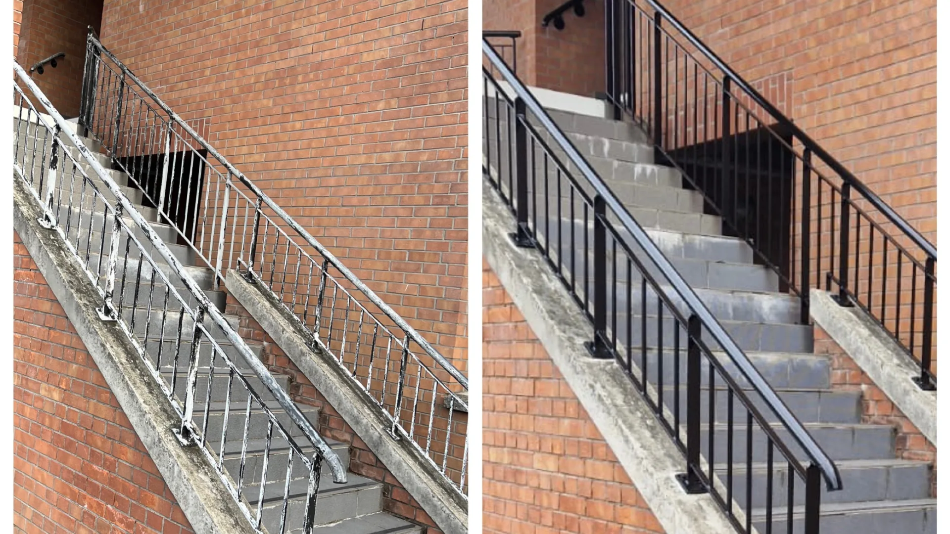 Ferronnerie peinte collège